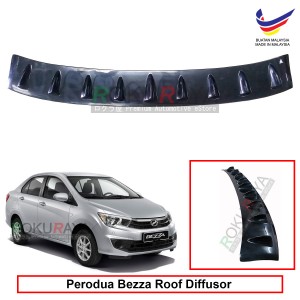 Perodua Bezza 2016 Vortex Generator Shark Fin Aerodynamic Rear Top Roof Diffuser Diffusor